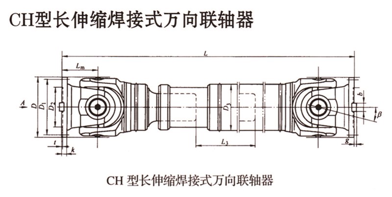 SWC-CH型長伸縮焊接式萬向聯(lián)軸器